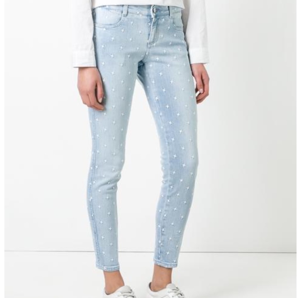 Stella McCartney's light-blue jeans